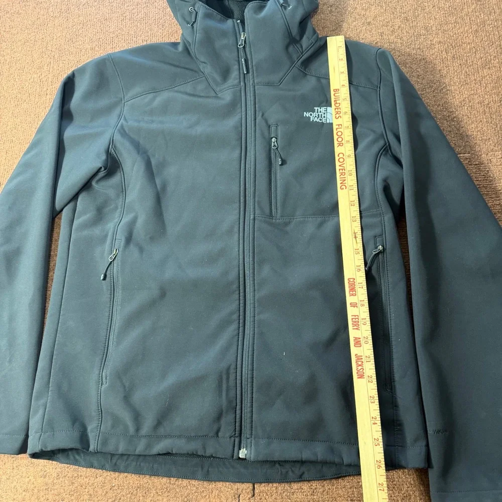 The North Face Apex Bionic Hooded Softshell Jacket Black Mens Medium WindWall A+